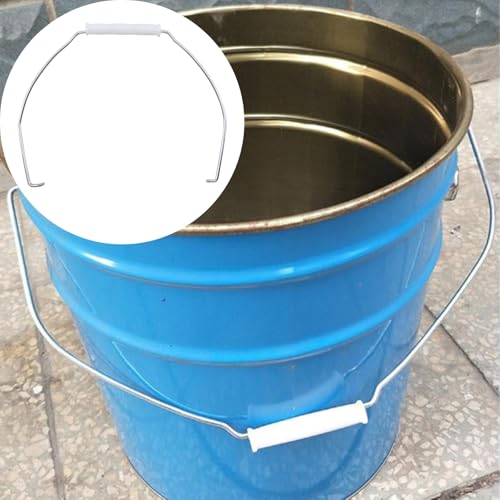 6 PCS Gallon Handle Replacement,Ergonomic Iron Replacement Bucket Handles with Plastic Grip for Household Garden Water Bucket