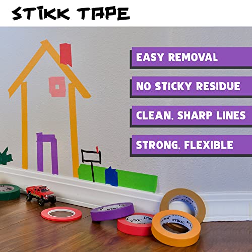 STIKK Painters Tape - 1pk Purple Painter Tape - 2 inch x 60 Yards - Paint Tape for Painting, Edges, Trim, Ceilings - Masking Tape for DIY Paint Projects - Residue-Free Painting Tape