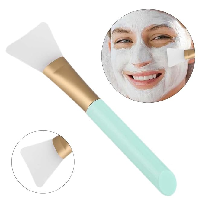 2 PCS Face Mask Beauty Tool Soft Silicone Facial Mud Mask, Brush Hairless Body Lotion And Butter Applicator