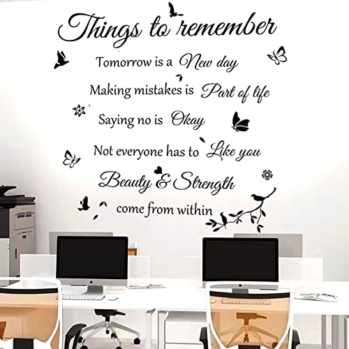 Wall Sticker Wall Stickers Wall Decals Things to Remember Wall decalwall Decor Wall Decorations Home Decor Home Decorations
