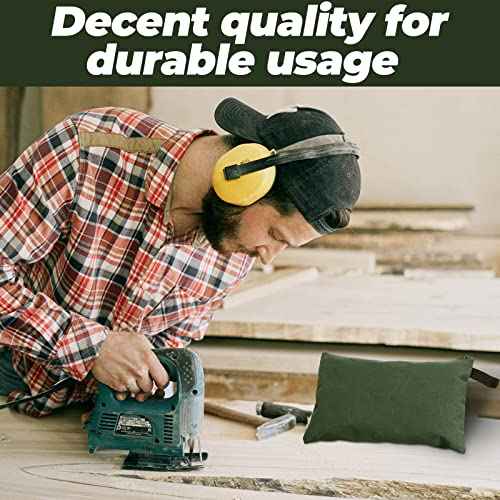 Eccliy 12 Pcs Canvas Tool Bag Pouch 16 oz Heavy Duty Zipper Pouch Bag 11.81 x 7.87 Inch Utility Multipurpose Tote Organizer with Dependable Zipper Storage Organizer for Tool Organization(Army Green)