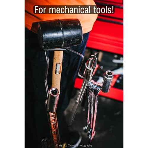 Generic Multipurpose Tool Hook - Black Metal, 100% Metal, Wall Mount, 1 Hook, Holds Up to 35 Pounds, Tool Organizer