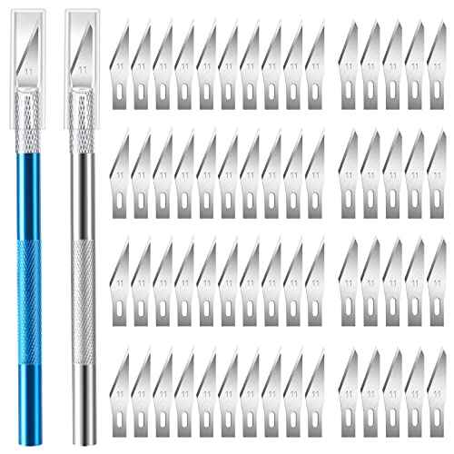 Craft Knife Set - 62PCS Precision Cutting Tools With Hobby Blades - Exacto Kit for Crafting and Utility