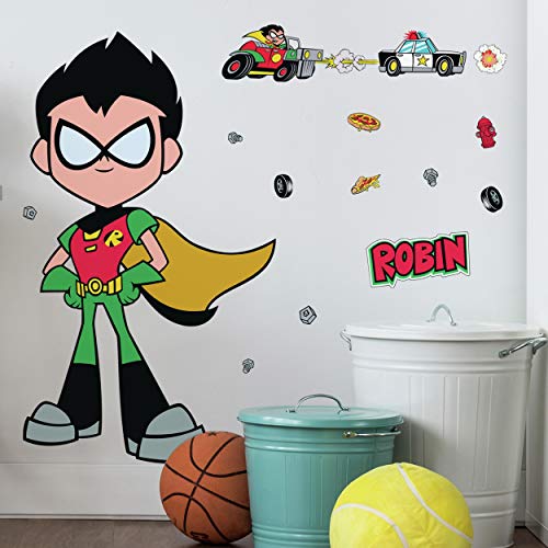 RoomMates RMK3821GM Teen Titans Go Robin Peel and Stick Wall Decals