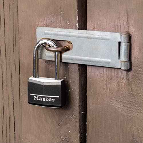 Master Lock Covered Aluminum Padlock with Key, 141QLF, 4 Pack Keyed Alike