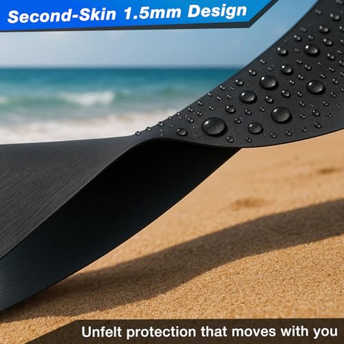 Nvorliy AquaSkin Pro Ankle Brace, Quick-Dry & Chlorine-Resistant Ankle Sleeve for Swimming, Surfing, Diving, Paddle Boarding & Aquatic Recovery–Ultra-Thin Support for Men & Women (Left, L)
