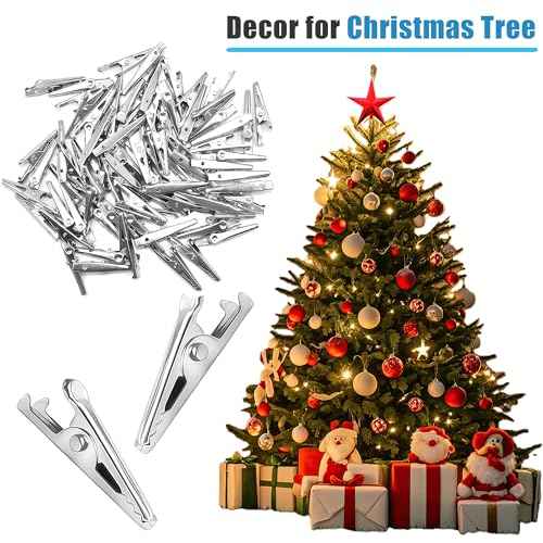 100 Pack Mini Clamps Alligator Clips for Crafts & Electrical, Small Metal Clips for Joints 35 mm Alligator Clamp for Crafting, Gator Clips Clamps Bulk for Crafts Holding (Silver£©