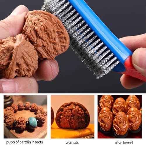 Wire Brushes for Cleaning,Stainless Steel Brush Wire Metal Brushes for Cleaning Rust Paint Removal Scrubbing(2 PCS)