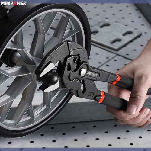 MAXPOWER 3 Pieces Pliers Wrench 7 inch 10 inch 12 inch
