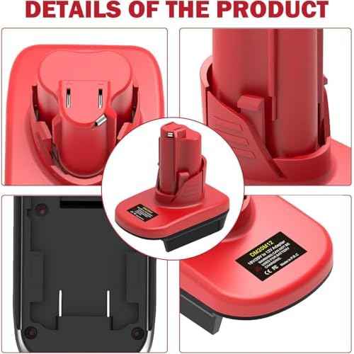Battery Adapter for M18 to Work for M12 Tool Battery Adaptor,for DeWalt Tool and for Milwaukee Battery Adapter,Power for Milwaukee for M12 Tools