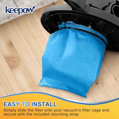 KEEPOW Wet Dry Vac Filter for Stinger 2.5 to 5 Gallon Wet Dry Vacuum WS0255VA, Part# VF2000, 4 Pack