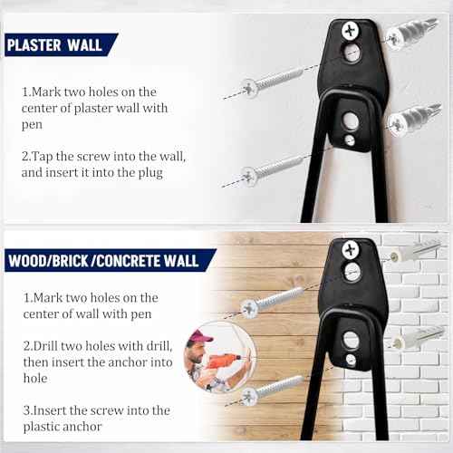 17 Pack Garage Hooks, Garage Wall Hooks with 3 Extension Cord Straps, Garage Heavy Duty Wall Mount Utility Hooks for Hanging Ladders, Garden Tools, Bikes, Hoses, Bulky Items