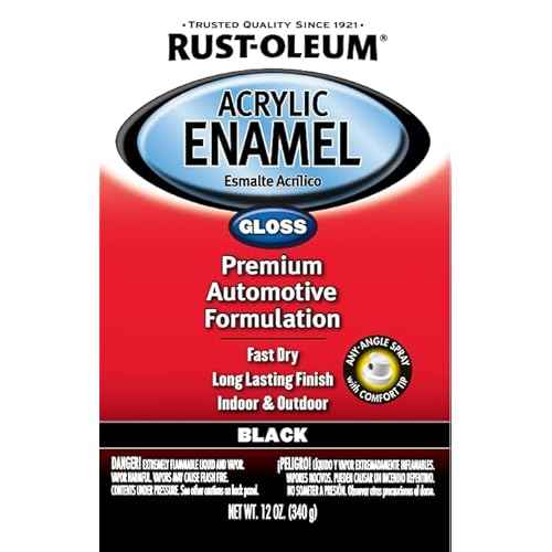 Rust-Oleum Automotive 248643 12-Ounce Acrylic Enamel Spray, Black Gloss