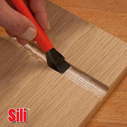 Sili Non-Stick 1" Wood Glue Brush, Easy Clean Silicone Wood Glue Applicator for Woodworking, Arts, Hobby and Crafts