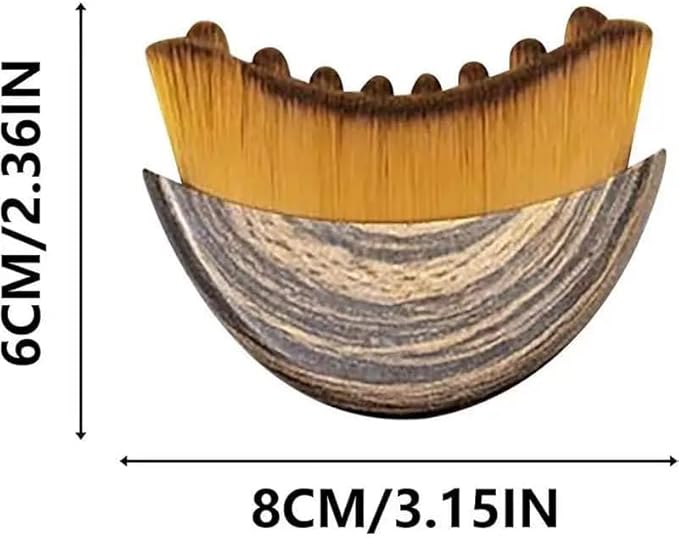 Lymphatic Contour Face Brush Lymphatic Drainage Face Brush for Jawline Sculpting & Double Chin Reduction, Soft Bristle Facial Dry Brush for Face & Neck, Anti-Puffiness Contour Massage Tool