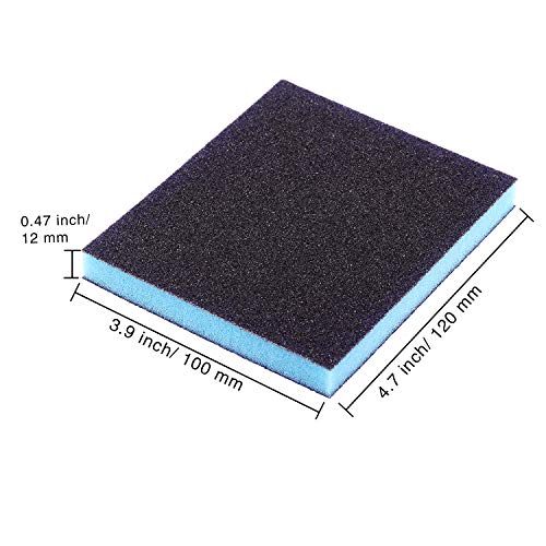 eBoot Sanding Sponge Grit Sanding Blocks, Washable and Reusable Sand Sponge Kit, 12 Pieces (Assortment Grade)