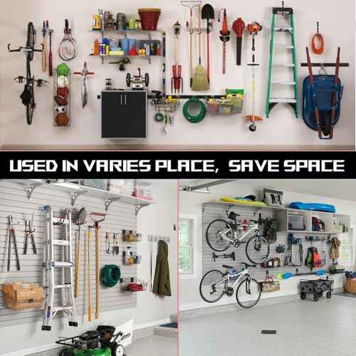 6-Pack Utility Hook,Garage Storage Hooks, Heavy Duty Utility Hooks, Shed Storage Hooks, 11 Inch Garage Heavy Duty Wall Hook for Bikes, Kayak and Hanging Ladders