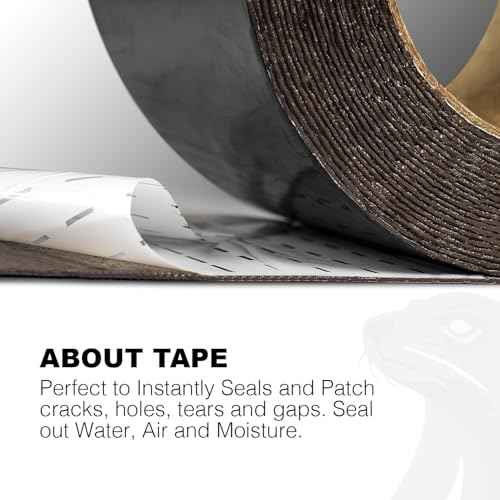 Black RV Roof Sealant Tape, 2" x 10' Waterproof Repair Seal Tape ? Extra Thick, UV-Resistant, Weatherproof Patch for Permanent Leak Sealing on RVs, Trailers, and Mobile Homes