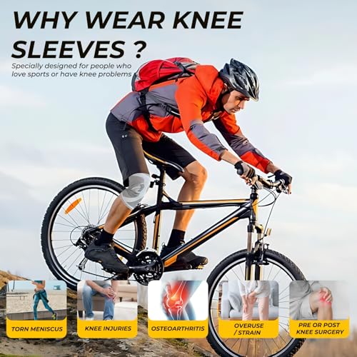 NeoTech Care Knee Support Brace - Breathable - Men, Women, Right or Left (Gray, Size S, 1 Pair)