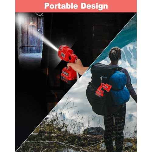 Cordless LED Flashlight for Craftsman V20 Battery, 22W LED Work Light with USB-A&USB-C 2.1A Fast Charging Ports for Jobsite, Car Repairing, Camping, Emergency