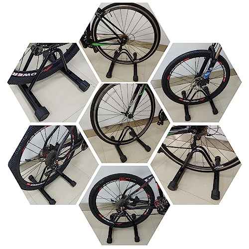 Heavy-Duty Bicycle Parking Stand ? Floor & Wall Mounted Rack for Mountain, Road, and Kids Bikes ? Rustproof Carbon Steel Frame with Non-Slip Base