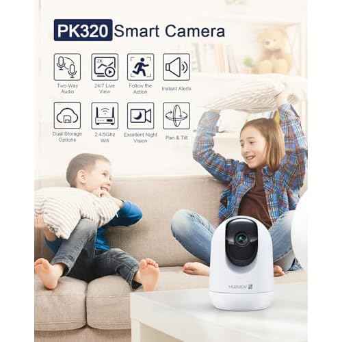 Indoor Security Camera 2K, Pet Camera with Phone App, WiFi Cameras for Home Security Camera for Dog/ Baby Monitor/Elder Pan Tilt, 5/2.4GHz, 24/7, 2-Way Talk, Human Detection, Motion Tracking, Cloud
