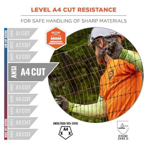 Ergodyne ProFlex 7941 Cut Resistant Protective Arm Sleeve, Cut Level A4, Pair, Lime, 22 Inch
