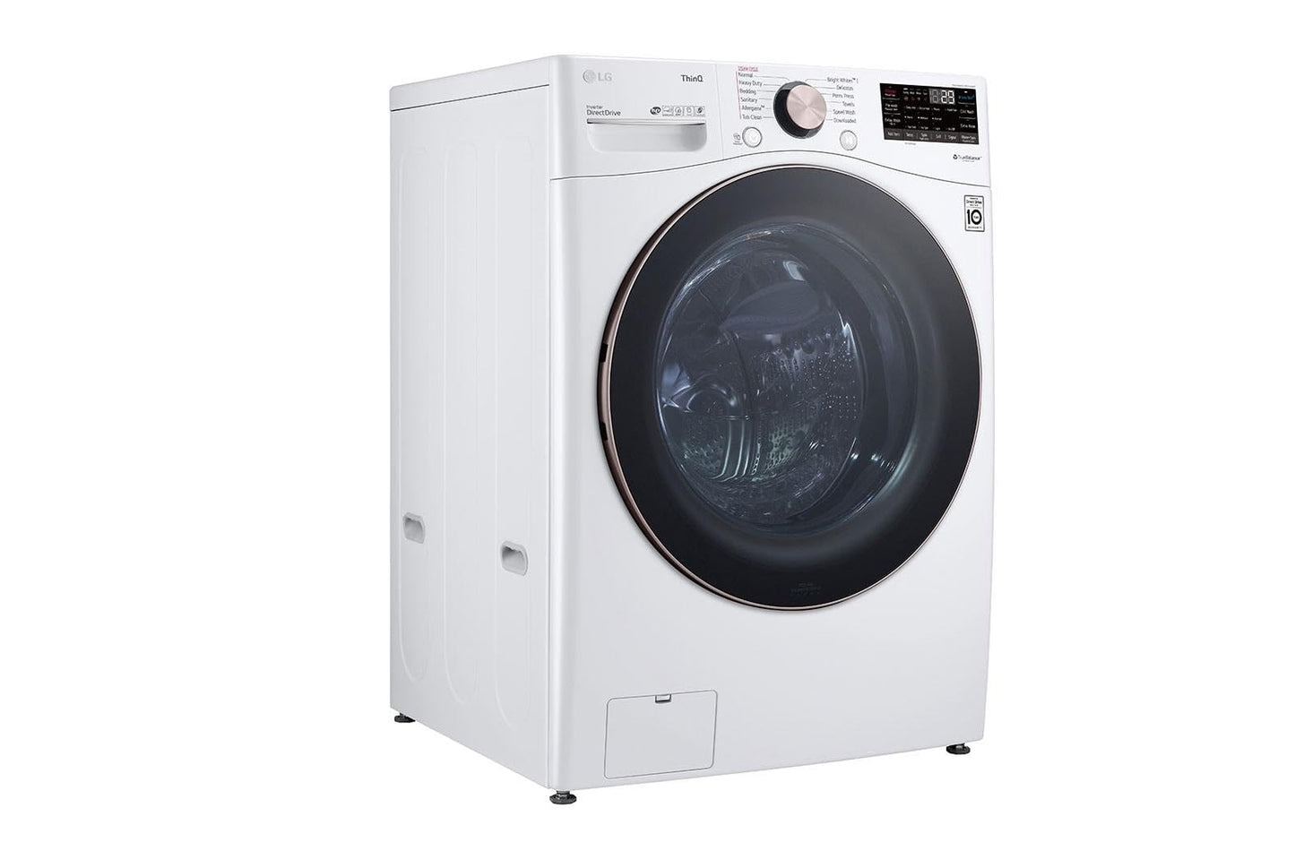 LG 4.5 Cu. Ft. Ultra Large Capacity Front Load Washer, Smart Wi-Fi Enabled, TurboWash 360° Technology, Built-In Intelligence, White
