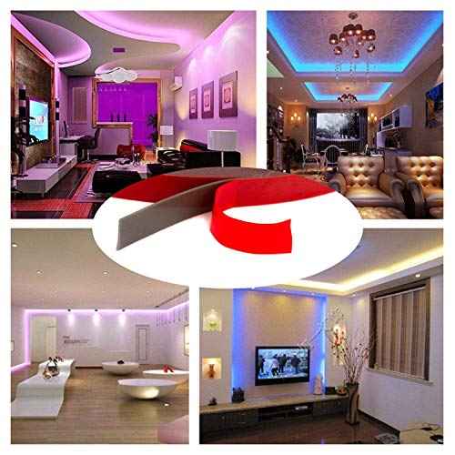 CANOPUS Double Sided Tape, Heavy Duty Adhesive Tape, LED Mounting Tape, Waterproof Foam Tape, 0.4in x 32ft, Suitable for LED Strip Lights, Indoor/Outdoor Craft, Home & Office Projects