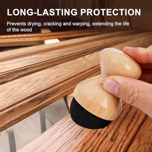 Wooden Cutting Board Oil, Butcher Block Oil with Towel Cutting Board Applicator to Clean and Protect Wood for Home Kitchen Solid Wood Countertops Dining Table Tops, 120ML Transparent