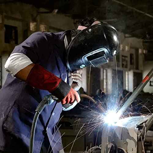 Grill Armor Welding Gloves ? 16inch 932¢µ - Leather Forge/Mig/Stick ? Heat/Fire Resistant Gloves, Mitts/Pot Holders For Oven, Grill, BBQ, Furnace, Stove, Fireplace, Tig Welder, Animal Handling Glove