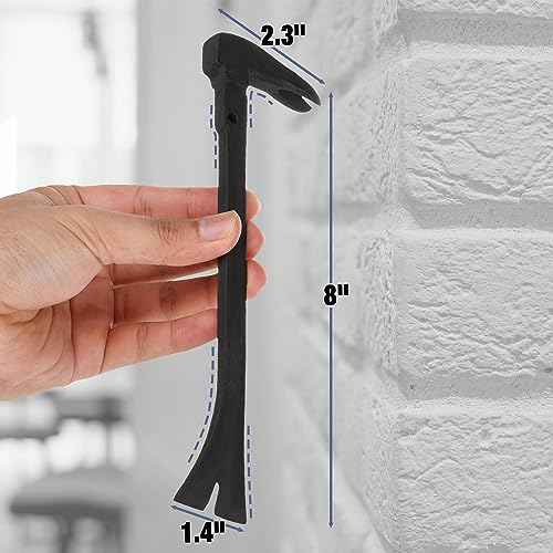 Bates- Cats Paw Nail Puller, 8-Inch, Pry Bar, Mini Pry Bar, Small Pry Bar, Flat Pry Bar, Pry Bars, Tool Pry Bar, Hammer Pry Bar, Crowbar, Nail Puller Tool, Cat Paw, Crowbar Tool, Mini Crowbar