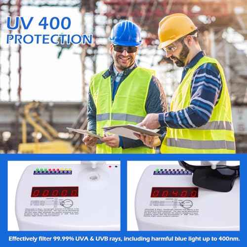 OXG Safety Glasses for Men Women, Impact & Scratch Resistant ANSI Z87.1 Safety Goggles Eye Protection UV-Block
