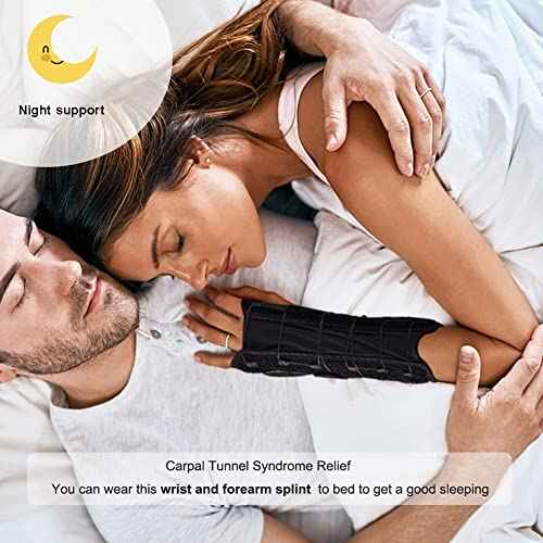 Forearm and Wrist Support Splint Brace 10.62" Length Reversible Wrist Brace for Carpal Tunnel for Men Women, Arm Compression Brace for Night Splint(Update Right & Left, Freesize)