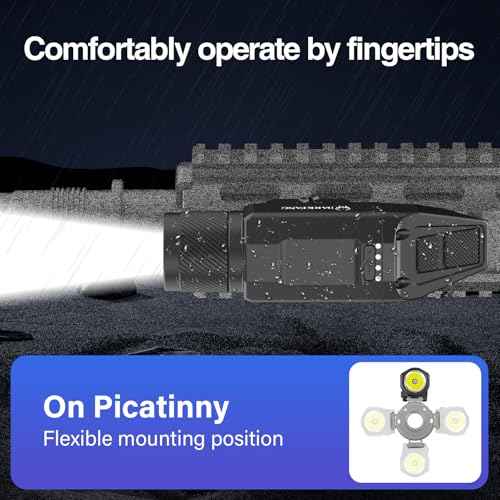 DARKFANG Low Profile 1500 Lumen Shotgun/Rifle Light with Momentary/Strobe Function for 1913 Picatinny Rail