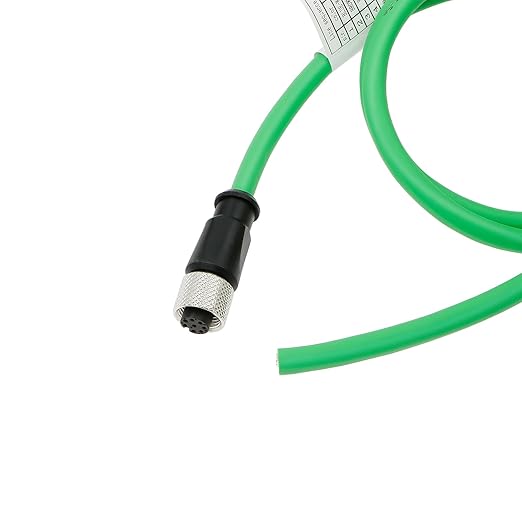 AConnect M12 A Code 8 Pin Female to Flying Leads Cable Industrial Aviation Sensor Waterproof Electrical Shielded Cable for Industrial Cameras Automation Device Network Fieldbus Module 10M