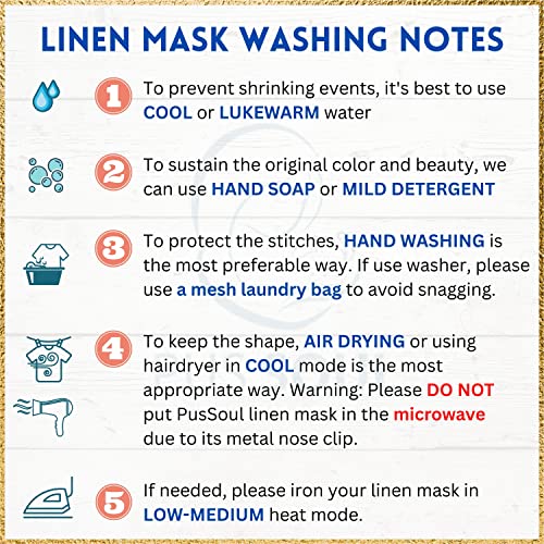 2 PCS | HANDMADE REUSABLE FACE MASK for Cat Lovers - A Black Washable Linen Cloth Face Masks Pack with Hand Embroidery Cat-loving Décor, Build-in Nose Wire & Breathable Designs – from PUSSOUL
