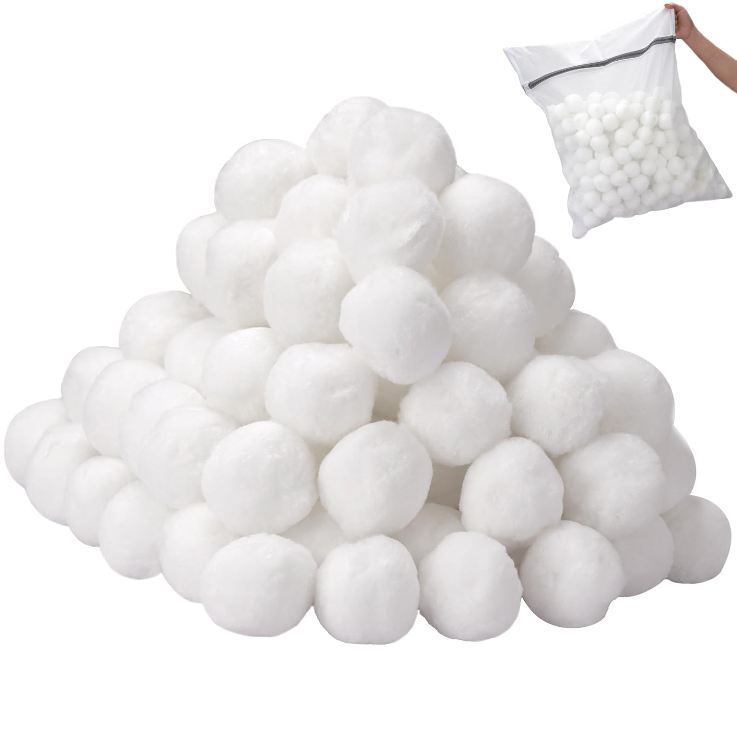 Catbgz 3.08 lbs Pool Filter Balls for Sand Filter Pump, Dry Filter Sand Balls, Eco-Friendly Reusable Swimming Pool Filter Media for Above Ground Pool Pool, Aquarium, Fish Tanks, Filter Pumps