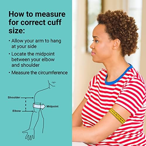 A&D Medical Small Blood Pressure Cuff Replacement (6.3-9.4"/16-24cm), Latex Free Blood Pressure Cuff, UA-289A ISO-Compliant Connector for Home Use Select A&D Medical Automatic Blood Pressure Monitors