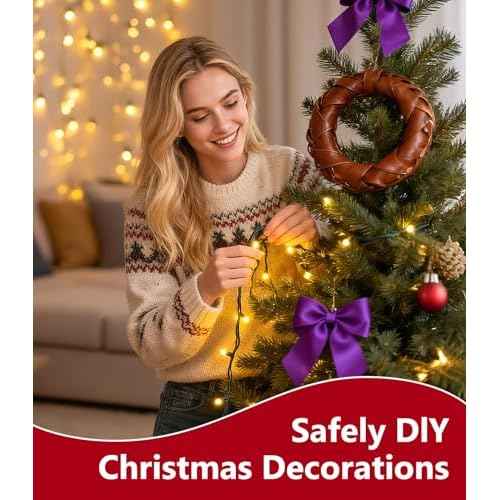 164FT 1000LED Warm White Christmas Lights Outdoor with 8 Modes, IP44 Waterproof Plug in Christmas Tree Light Fairy String Lights for Christmas, Patio, Garden, Indoor Outdoor Decor