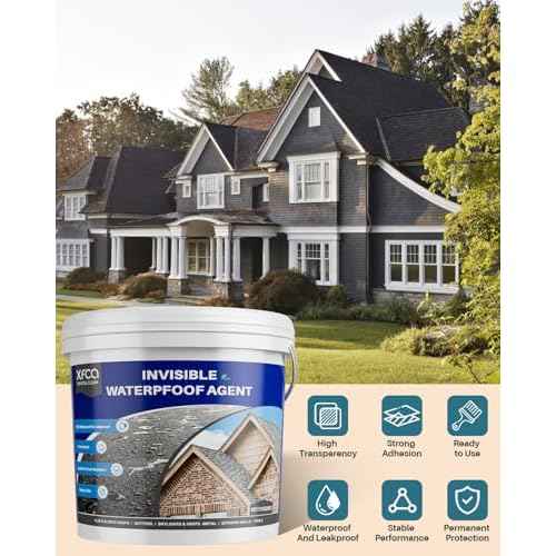 Transparent Waterproof Sealant,175oz Clear Transparent Waterproof Coating,Liquid Invisible Water Proof Agent for Roofs Walls,Garden,Bathroom,Kitchen Indoor & Outdoor Water Proof Sealant