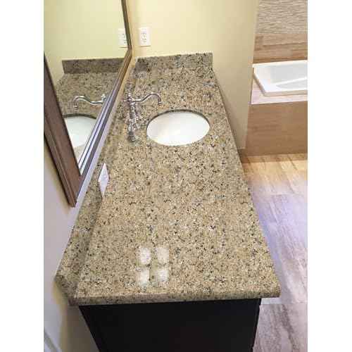 GloryTik Brown Marble Contact Paper Self Adhesive Film Peel and Stick Wallpaper 17.7''X118'' Granite Look Glossy Surface Paper Thicken Waterproof for Kitchen Countertop Bathroom Counter Decor Vinyl