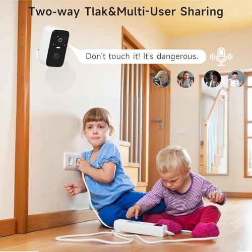 Rraycom Security Cameras Wireless Outdoor,2K Battery Powered AI Motion Detection Spotlight Siren Alarm Surveillance Indoor Home Camera, Color Night Vision, 2-Way Talk, Waterproof, Works/Alexa