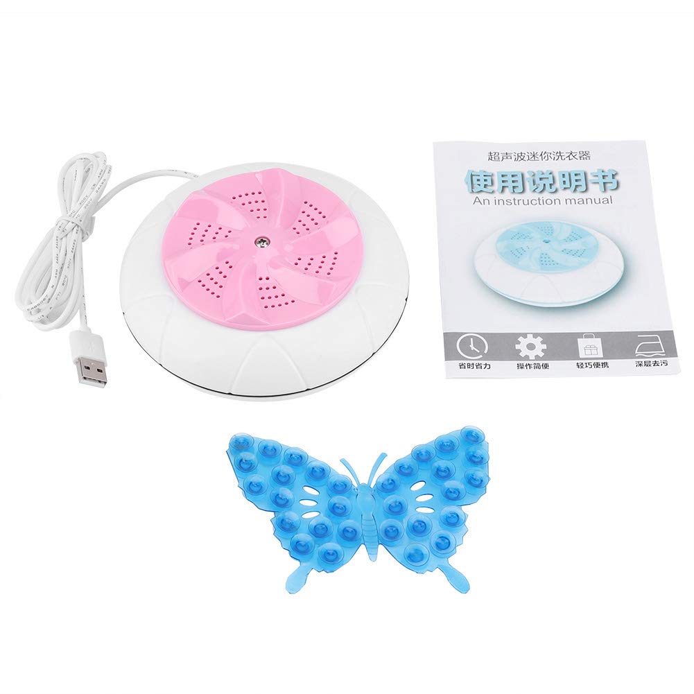 Mini Portable Washing Machine | Sink Washing Machine with Ultrasonic Cleaning – USB Powered Washer for Clothes & Dishes, Compact Travel Laundry Machine for Dorm, Apartment, RV, Camping