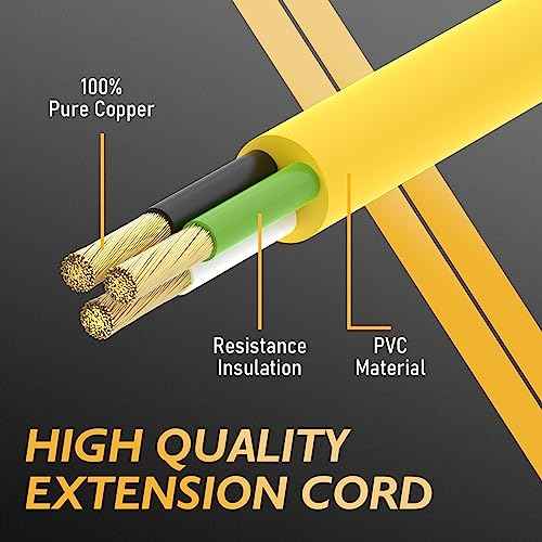 TOOLIOM 40FT 250 Volt Welder Extension Cord 10 AWG NEMA 6-50P to 6-50R Power Extension Cord for Welding Machines with ETL Approved