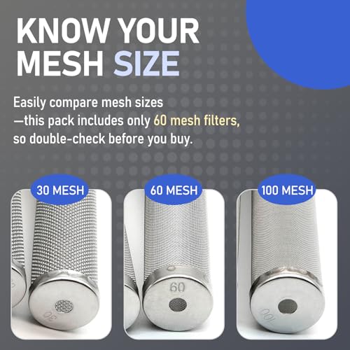 5-Pack 730-067 60 Mesh Fluid Manifold Filter, Compatible with Titan 440 Paint Sprayer, 540, 640, 740, 1040i, 640i, 840i, Elite 2000, PowrPin 3500 5500, Paint Sprayer Parts Replacement