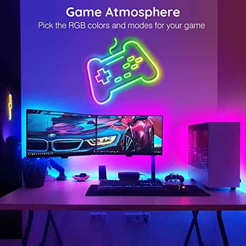 AILBTON 60Ft Neon Rope Lights,Flexible Led Rope Lights Control with App/Remote,Multiple Modes Rope Lights,IP65 Outdoor RGB Led Neons Lights,Music Sync Gaming Led Neon Light Strip for Bedroom Decor