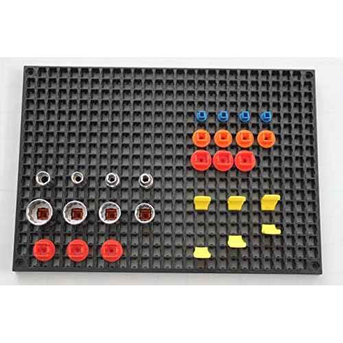 Organizer Genie - Four Black Pegboard Set to organize your Sockets, Wrenches, Pliers, Screwdrivers, Bits and All Other Tools