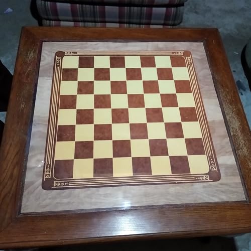 Chessboard Wall Decal, 16.3"x16.3" Self-Adhesive Vinyl Chess Sticker for Tabletop, Kids Room, & Game Room Decor, Removable Checkered Art for Chess Enthusiasts