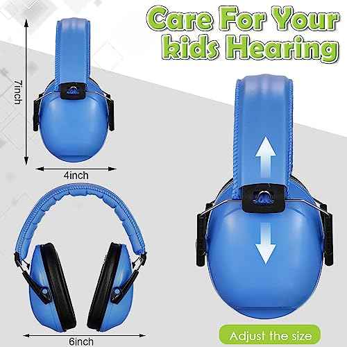 Xuhal 4 Pcs Kids Ear Protection Nrr 28db Safety Earmuffs Hearing Protection Headphones for Noise Reduction Soundproof